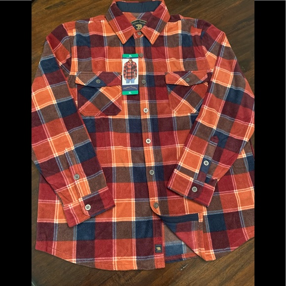 - NWT Freedom Foundry fleece plaid shirt Size XL and XXL - Picture 2 of 11